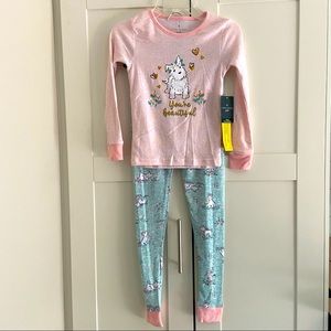 Laura Ashley girls 2 piece pajamas size 6x